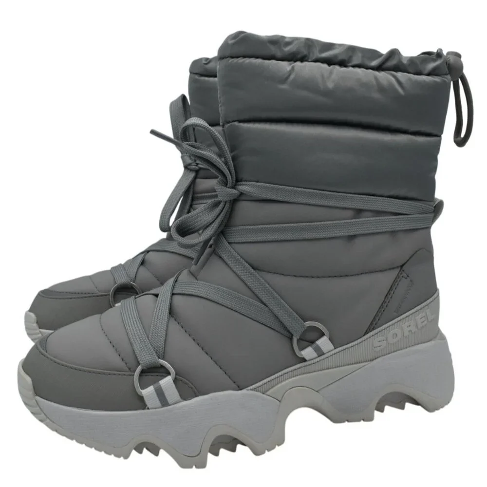 Sorel Women 9.5 Kinetic Impact NXT Chrome Grey Moonstone Waterproof Winter Boots
